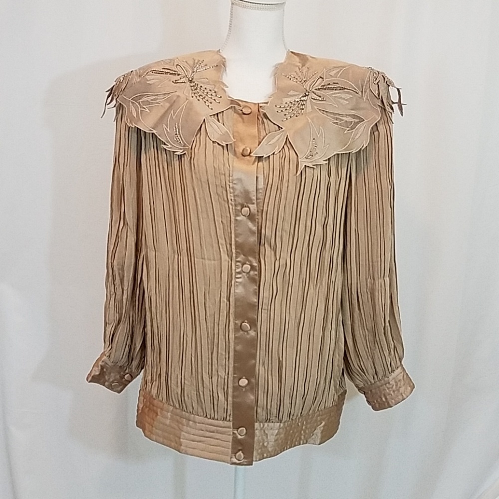 Stanley Nelson Silk Blouse L